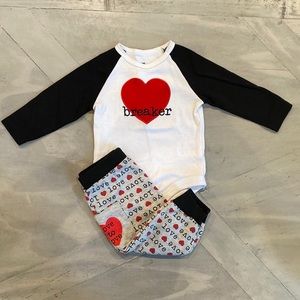 Valentines outfit for babies first Valentine’s Day